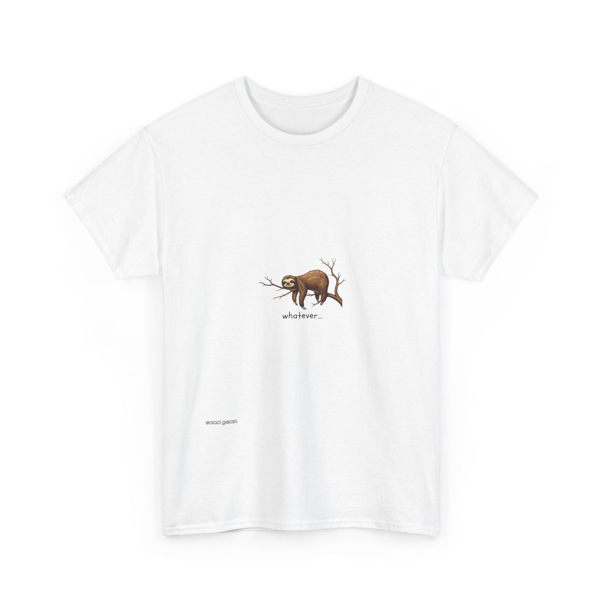 Sloth on Branch T-Shirt — Minimal Wildlife Graphic Tee