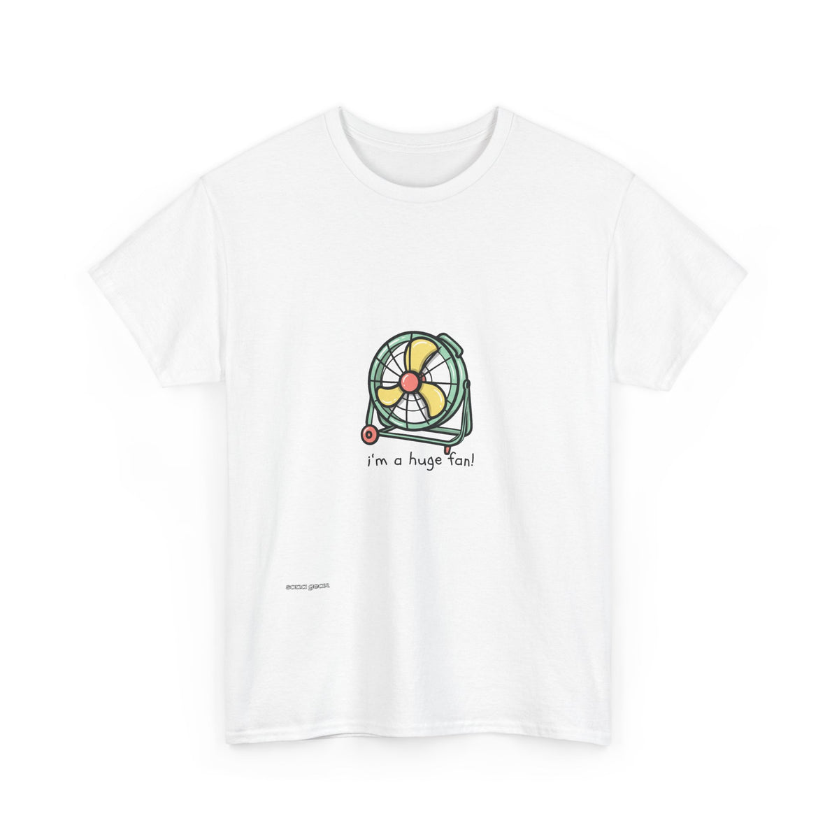 T-Shirt — Cute Cartoon Fan Graphic Tee “I’m a Huge Fan”