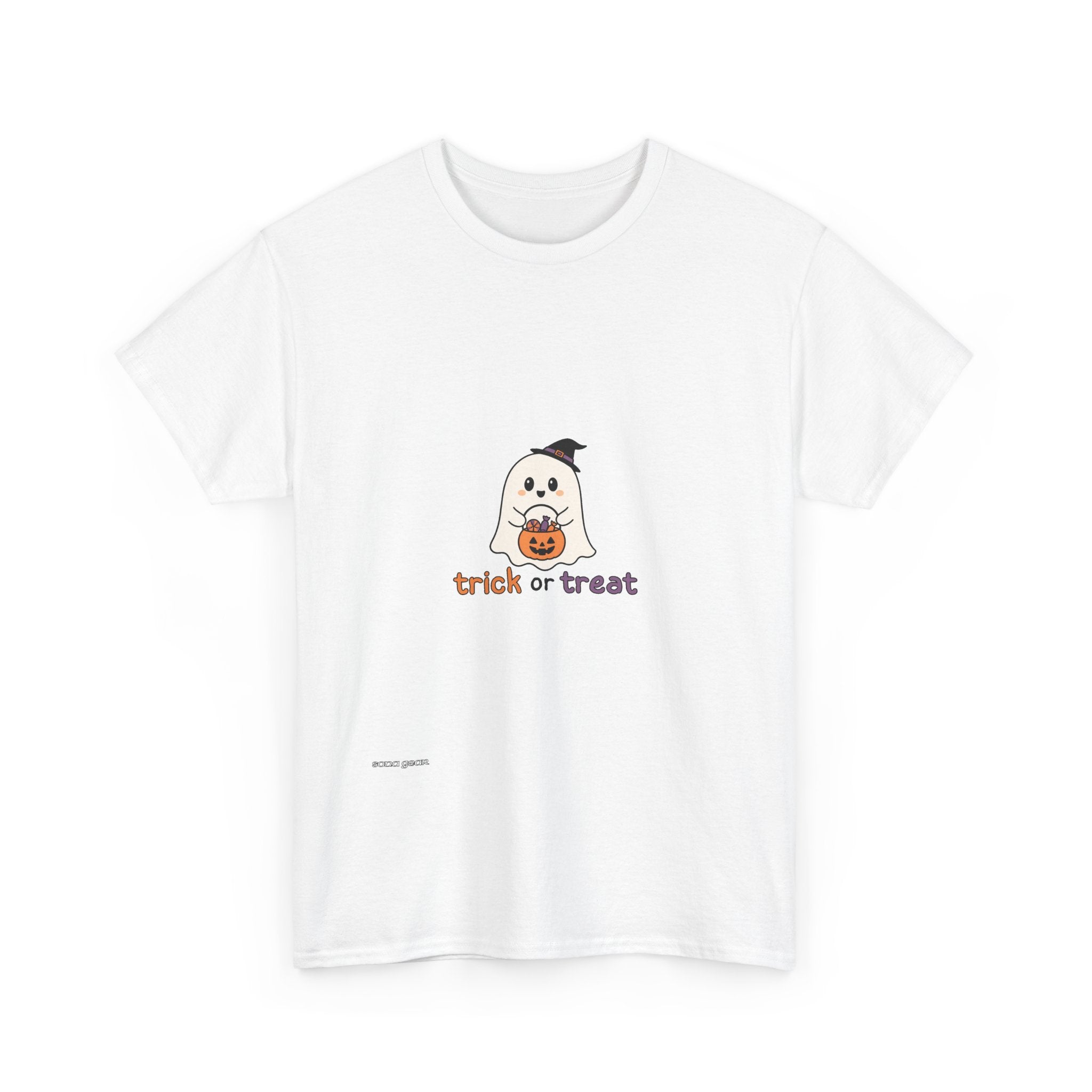 Halloween Ghost Tee — Cute 'Trick or Treat' Pumpkin Costume T-Shirt