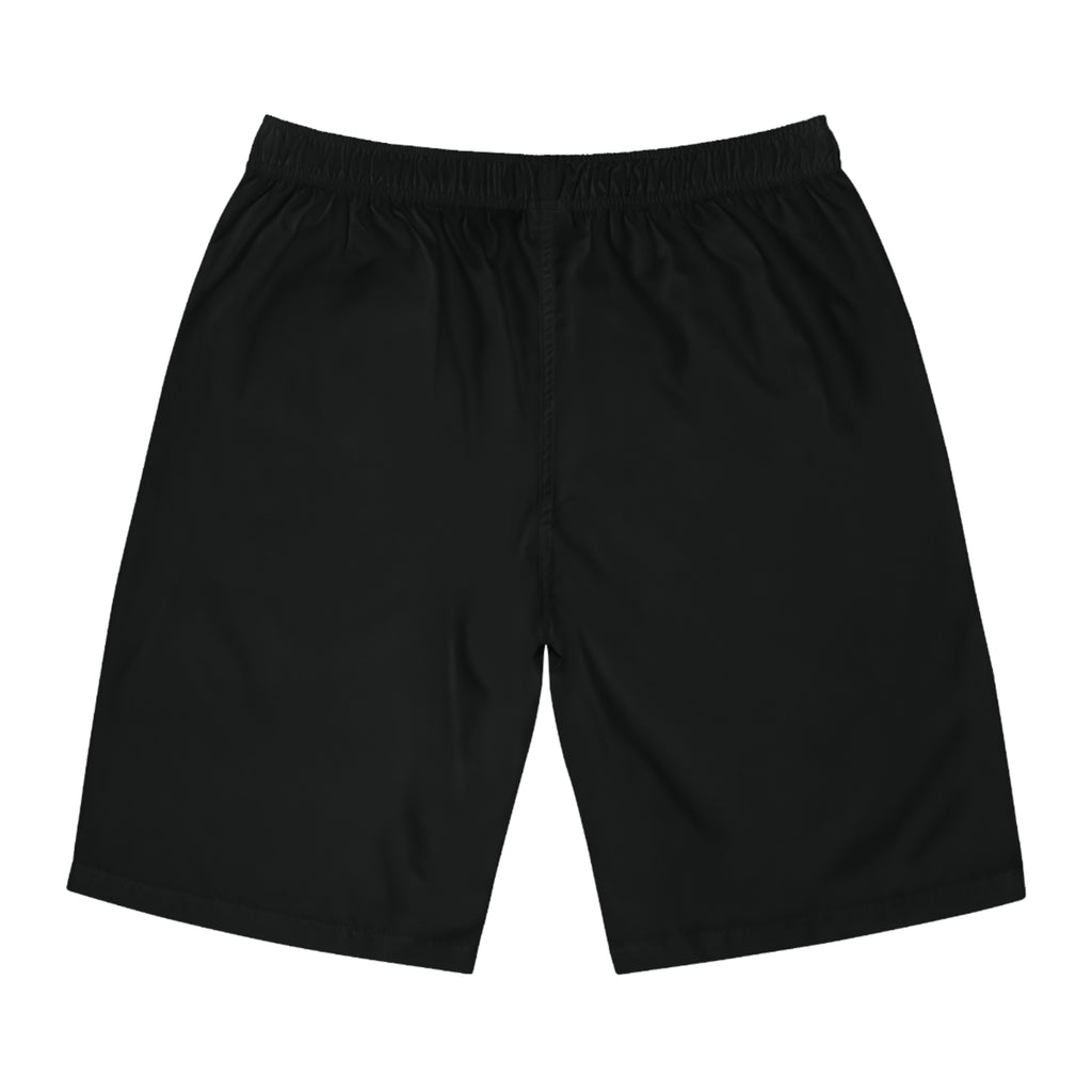 Ferris Wheel Nightboard Shorts — Men's Black Beach Swim Trunks