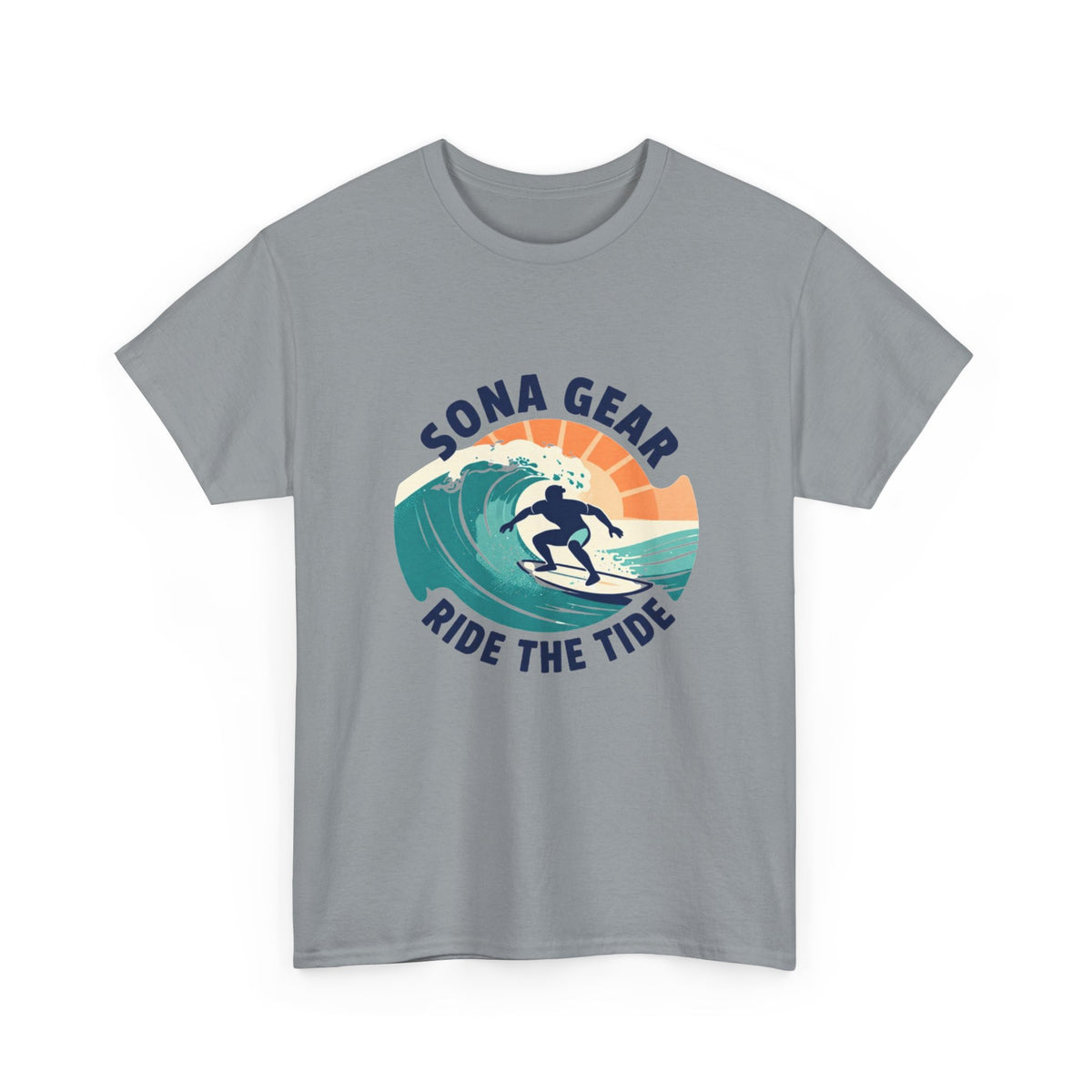 Sona Gear Ride the Tide T-Shirt | Surf Wave Graphic Tee, Beach Vibes