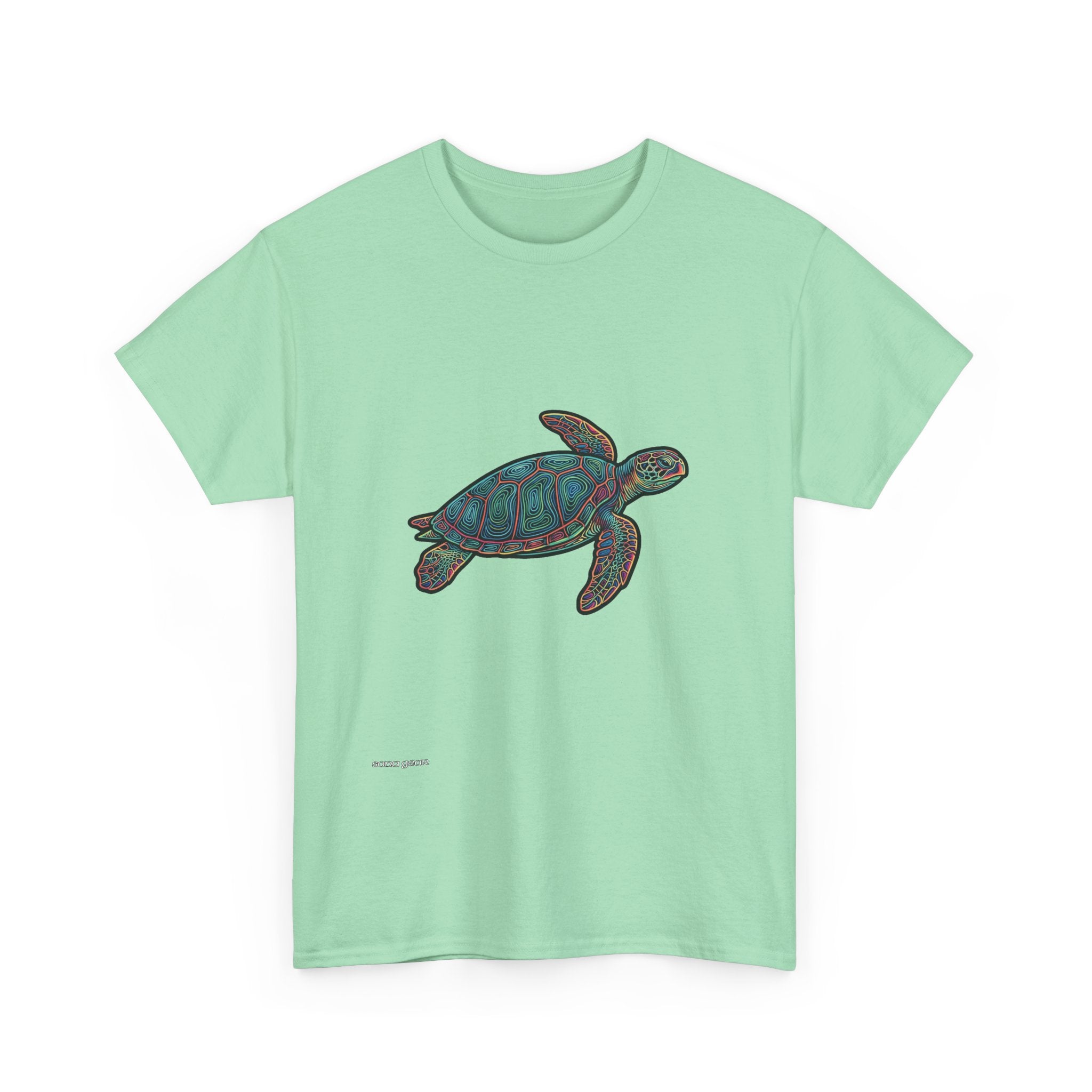 Sea Turtle Illustration Tee | Ocean Conservation, Nautical Graphic Shirt