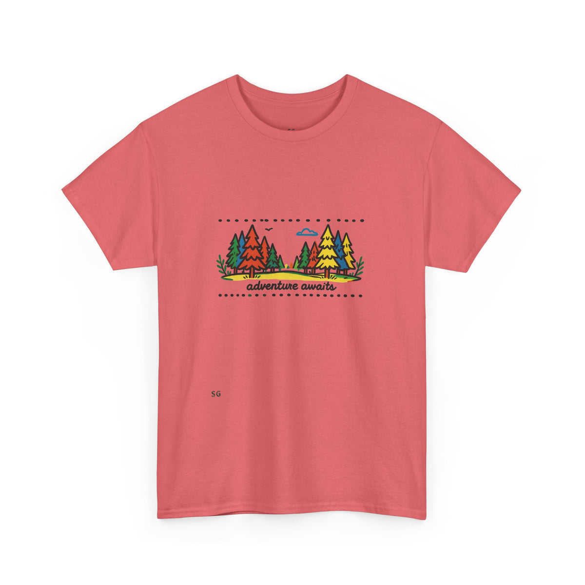 Adventure Awaits Tee — Retro Forest Camping Graphic T‑Shirt