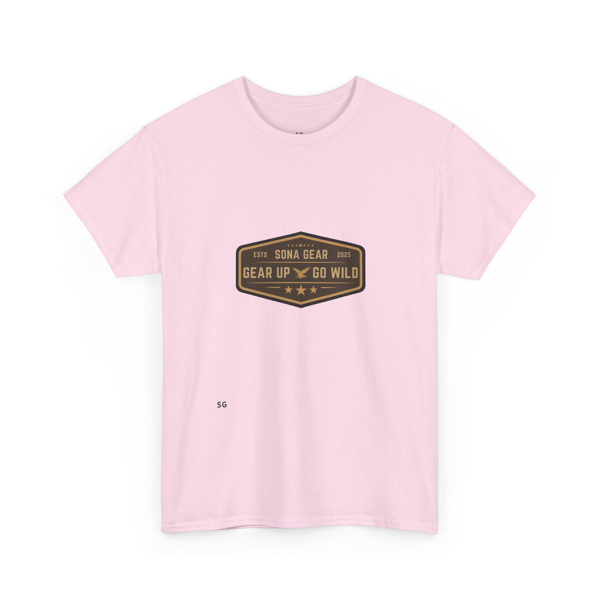 Gear Up Tee — 'Gear Up Go Wild' Outdoor Adventure Badge T-Shirt