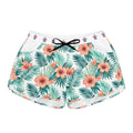 Tropical Hibiscus Women's Casual Shorts — Floral Beach AOP Lounge Shorts