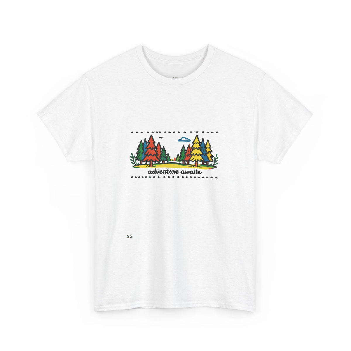 Adventure Awaits Tee — Retro Forest Camping Graphic T‑Shirt