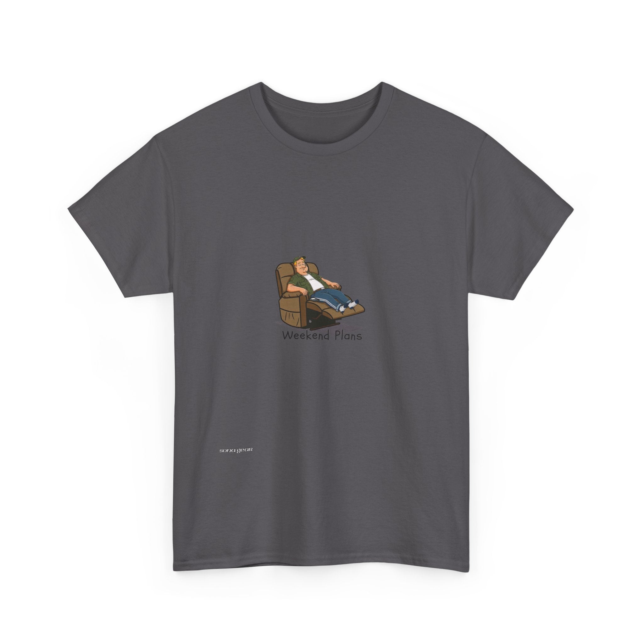 Relaxing Recliner Tee — "Weekend Vibes" Graphic T-Shirt