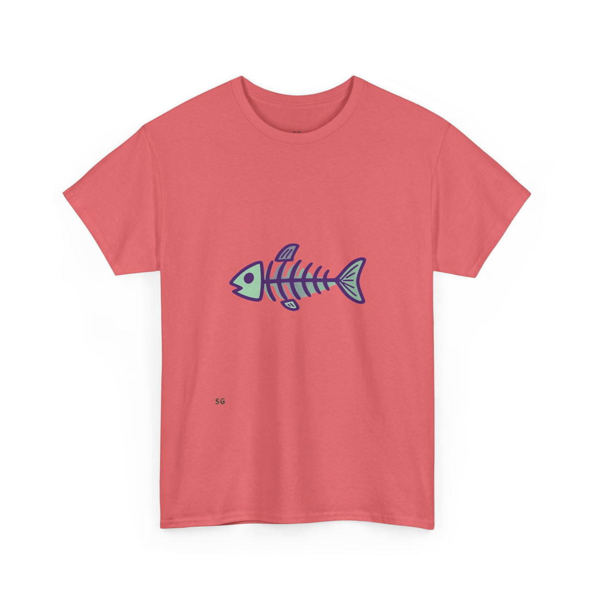 Fishbone Graphic Tee — Nautical Skeleton Fish T-Shirt