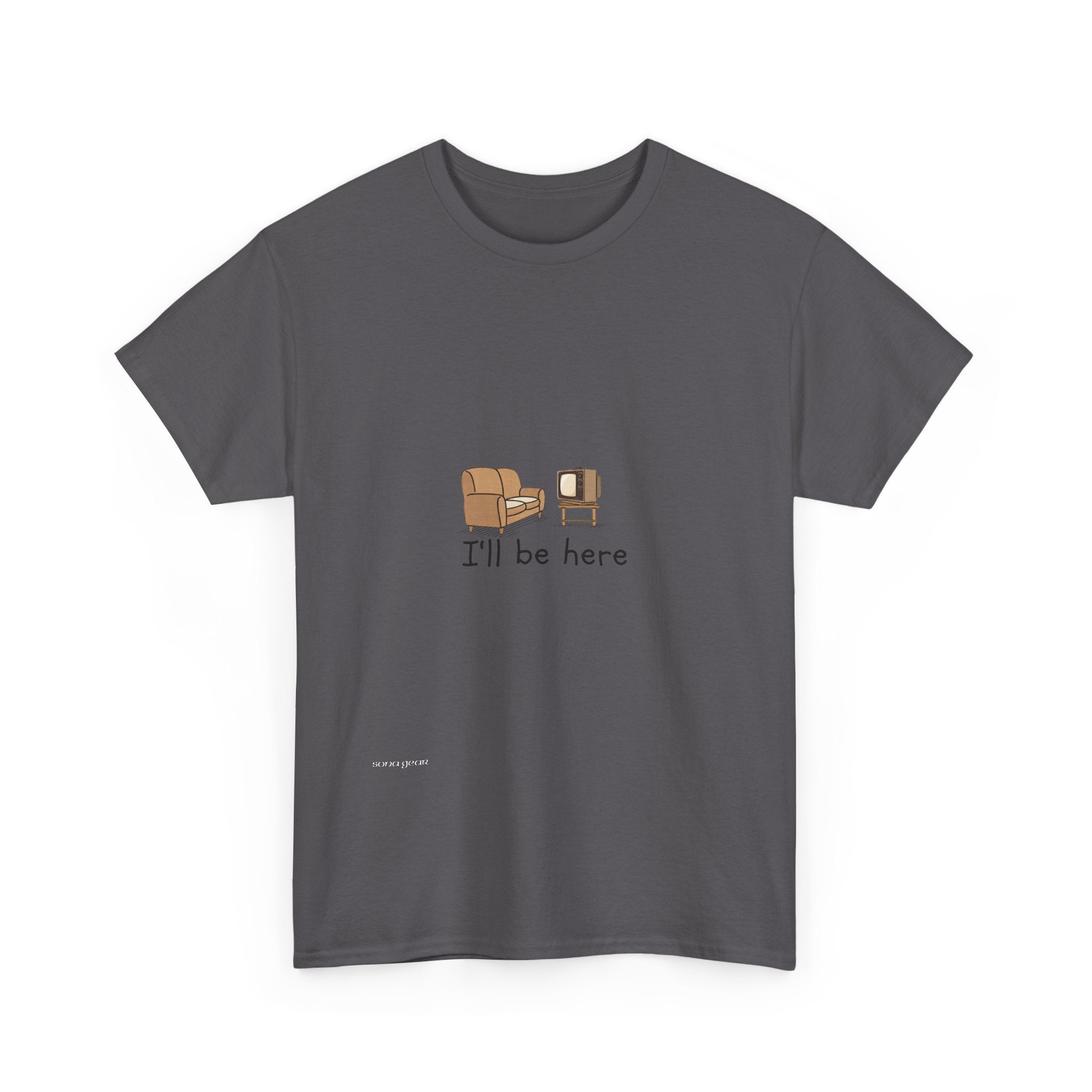 Relaxing Reading Tee — 'I'll Be Here' Cozy Book & Coffee T‑Shirt