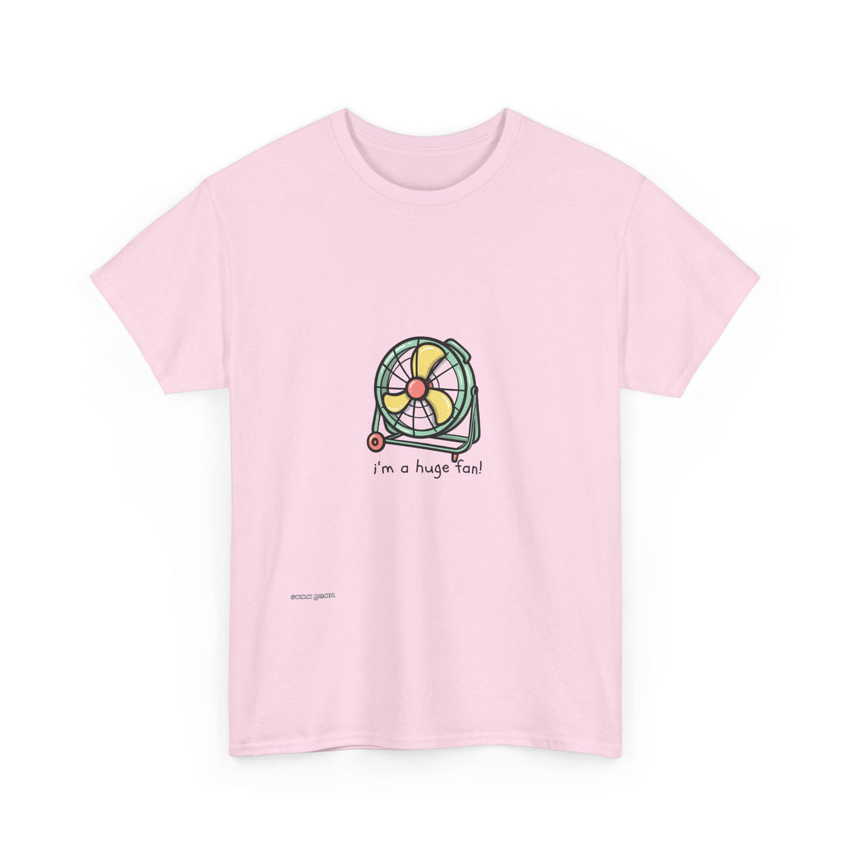 T-Shirt — Cute Cartoon Fan Graphic Tee “I’m a Huge Fan”