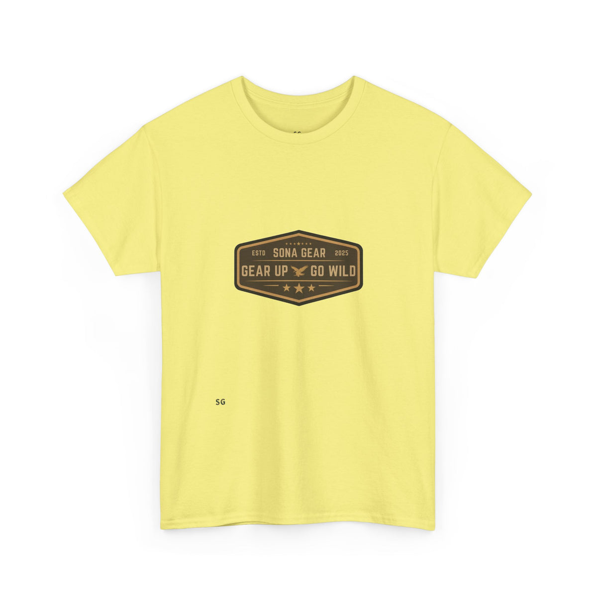 Gear Up Tee — 'Gear Up Go Wild' Outdoor Adventure Badge T-Shirt