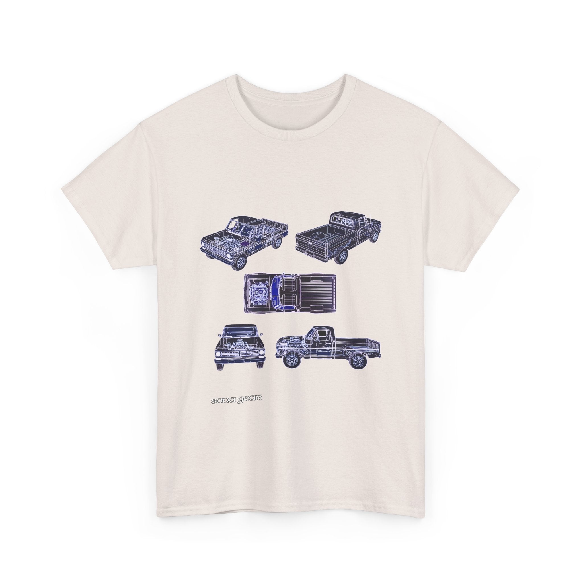 Truck Mechanical Outline - T-Shirt