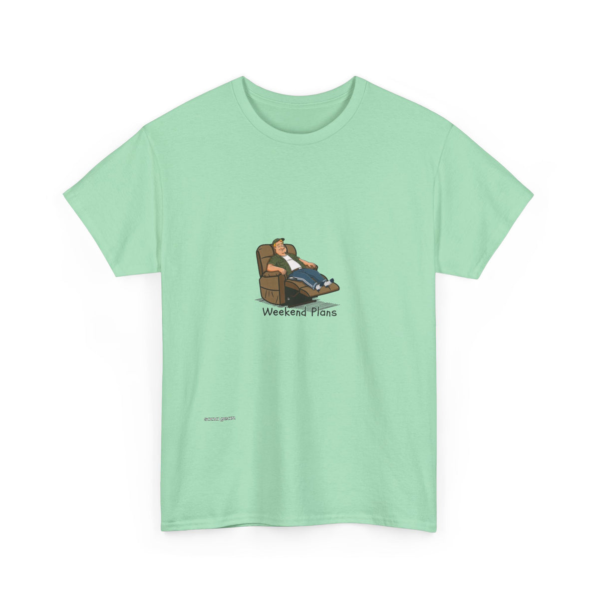 Relaxing Recliner Tee — "Weekend Vibes" Graphic T-Shirt