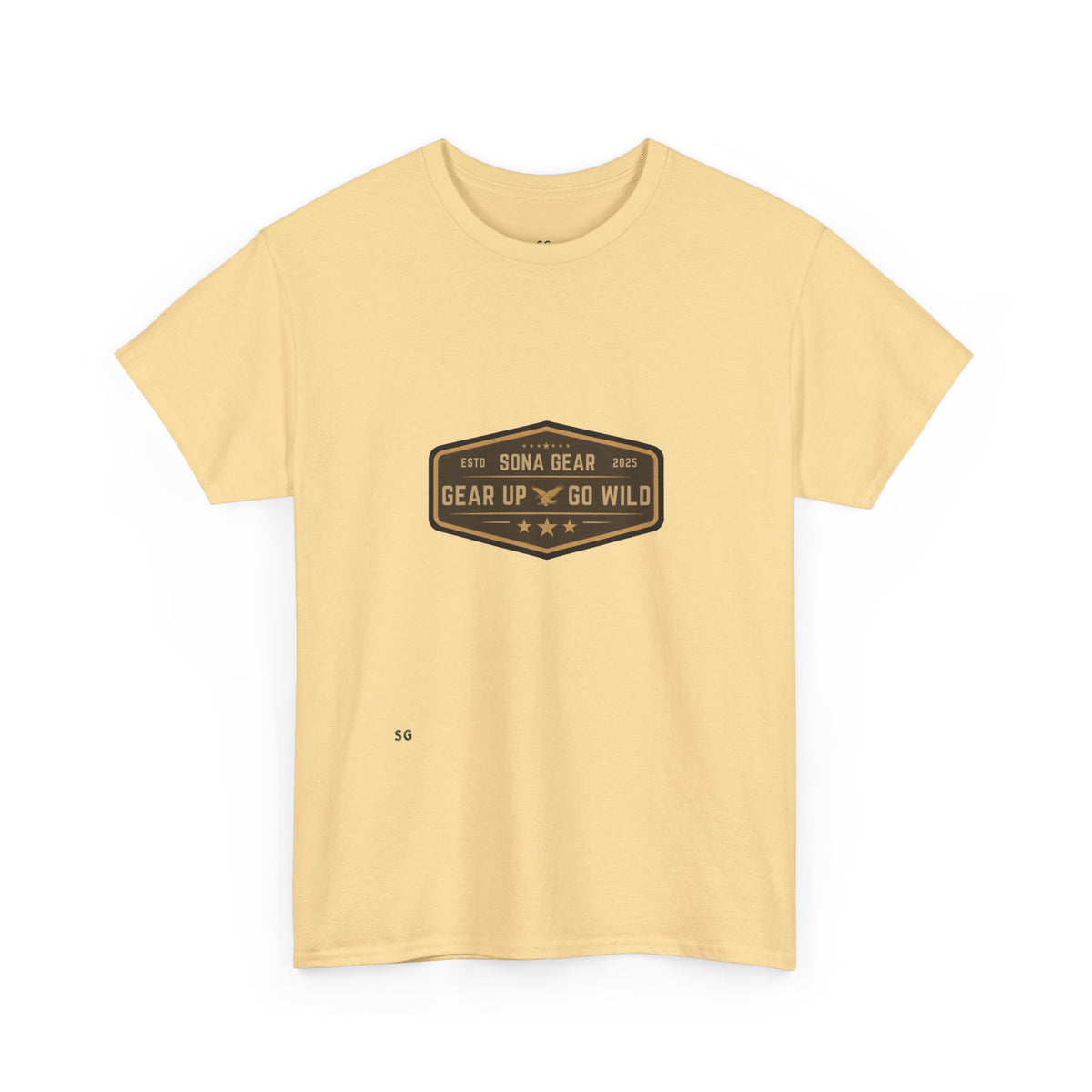 Gear Up Tee — 'Gear Up Go Wild' Outdoor Adventure Badge T-Shirt