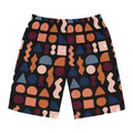 Copy of Copy of Retro Stripe Board Shorts — Men's Maroon Surf Trunks