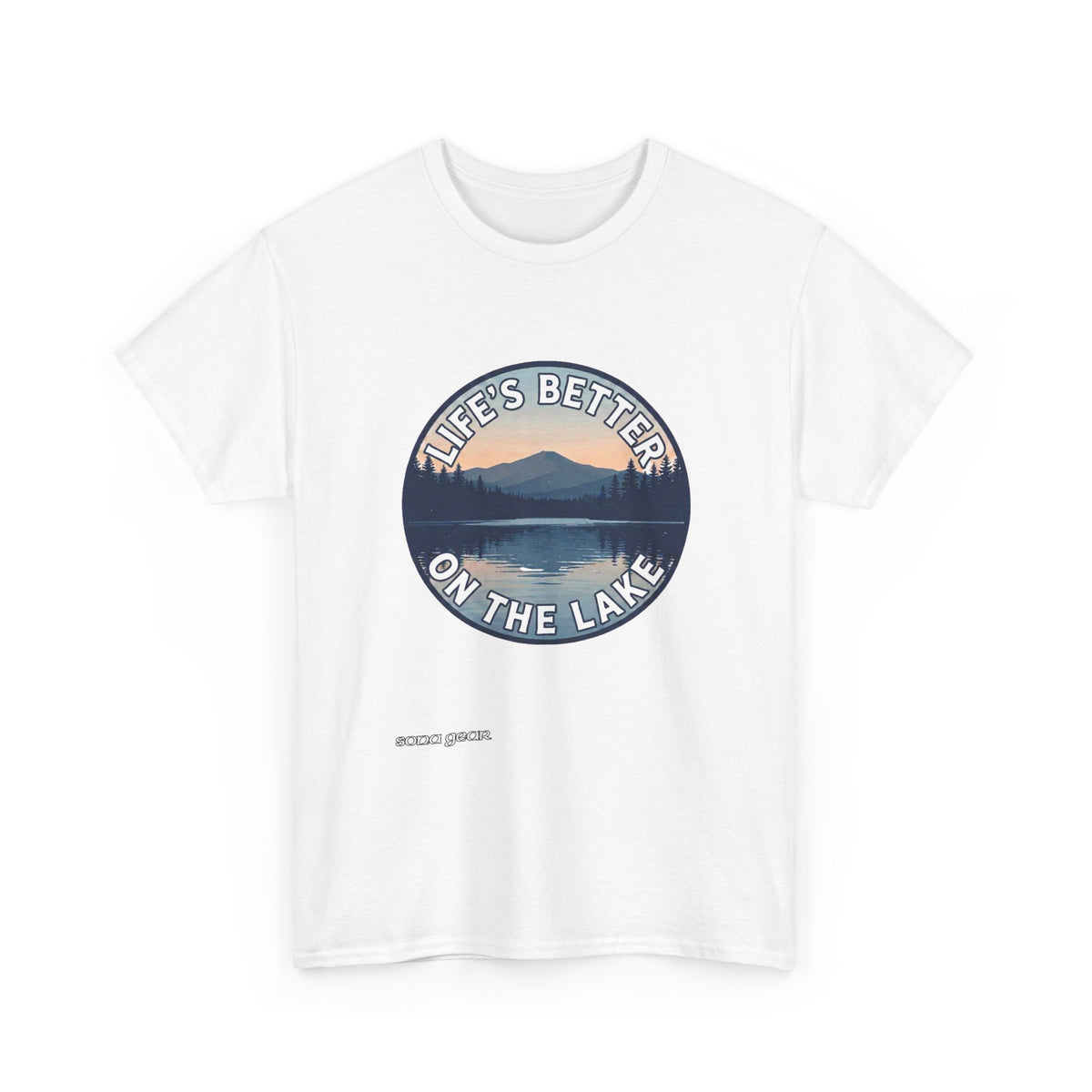 Life's Better on the Lake Tee | Lake Scene, Mountain Reflection, Outdoor Shirt