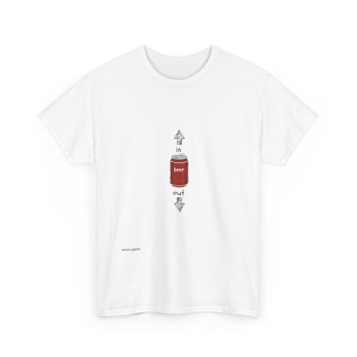 T-Shirt — Minimal Beer Can Graphic Tee