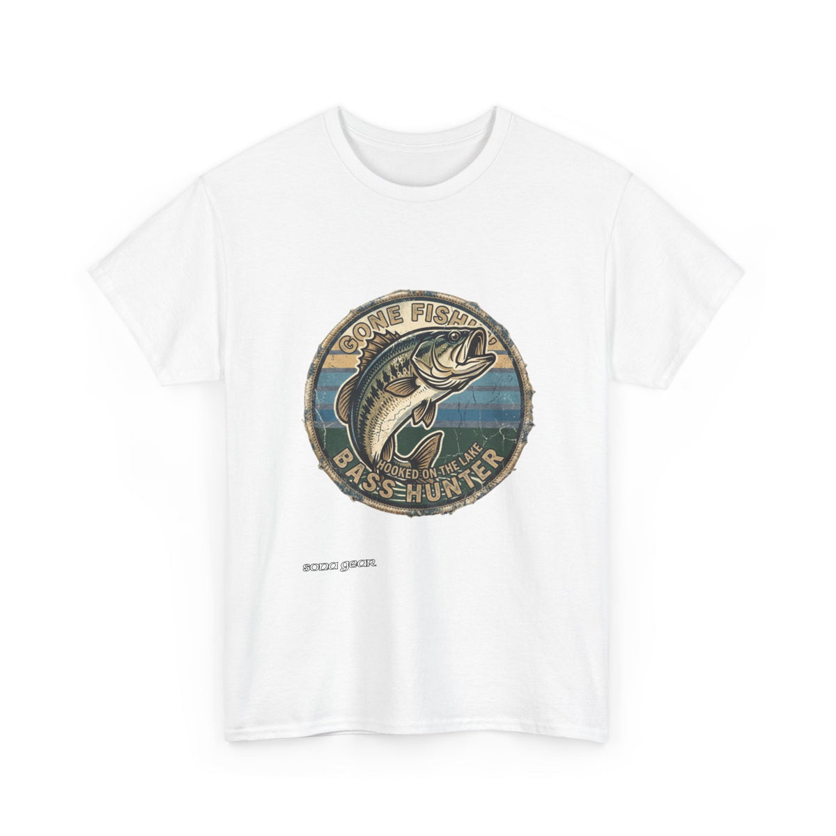 Bass Fisher emblem T-Shirt | Vintage fishing logo tee