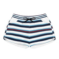 Striped Nautical Summer Shorts — Women's Casual Beach Lounge Shorts
