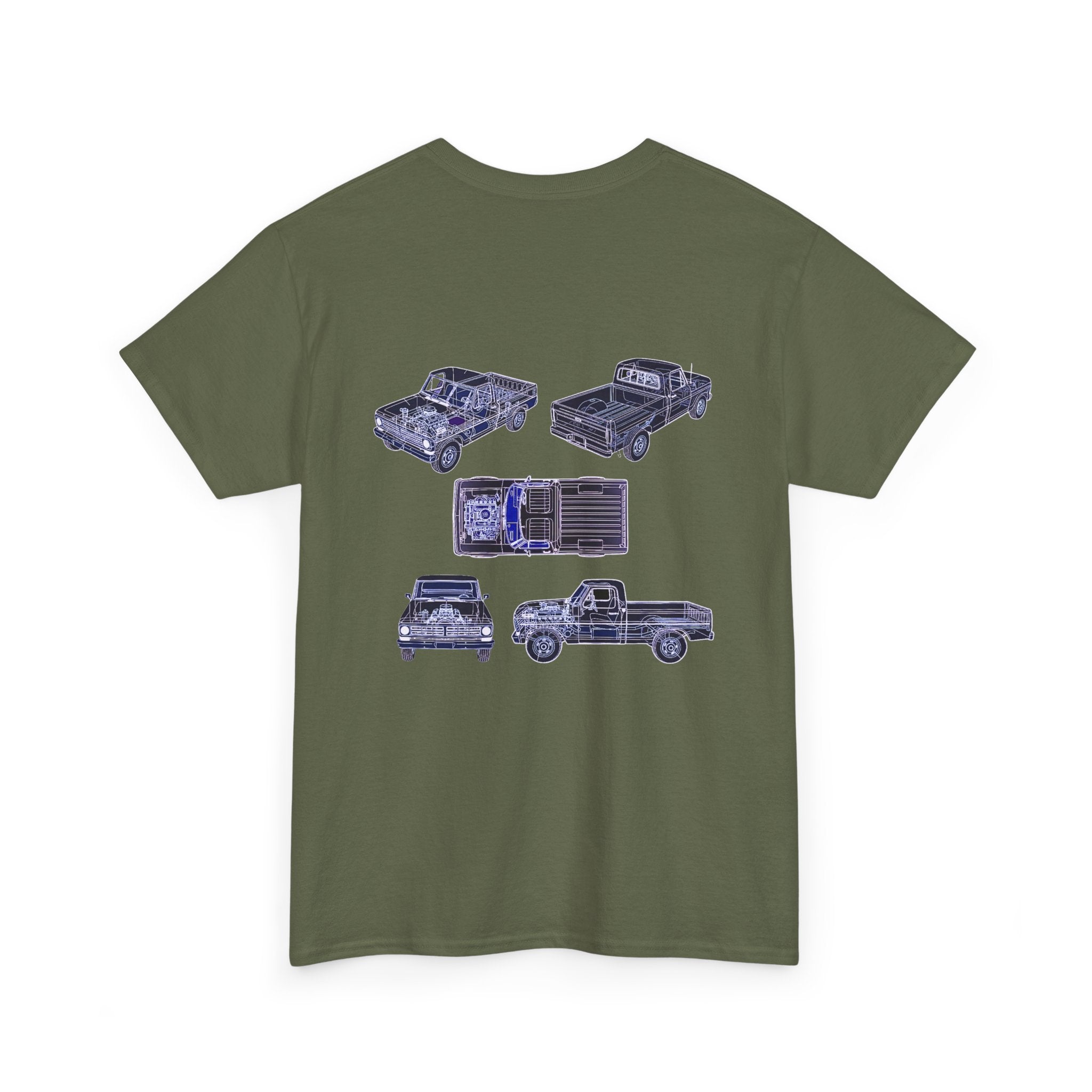 Truck Mechanical Outline - T-Shirt