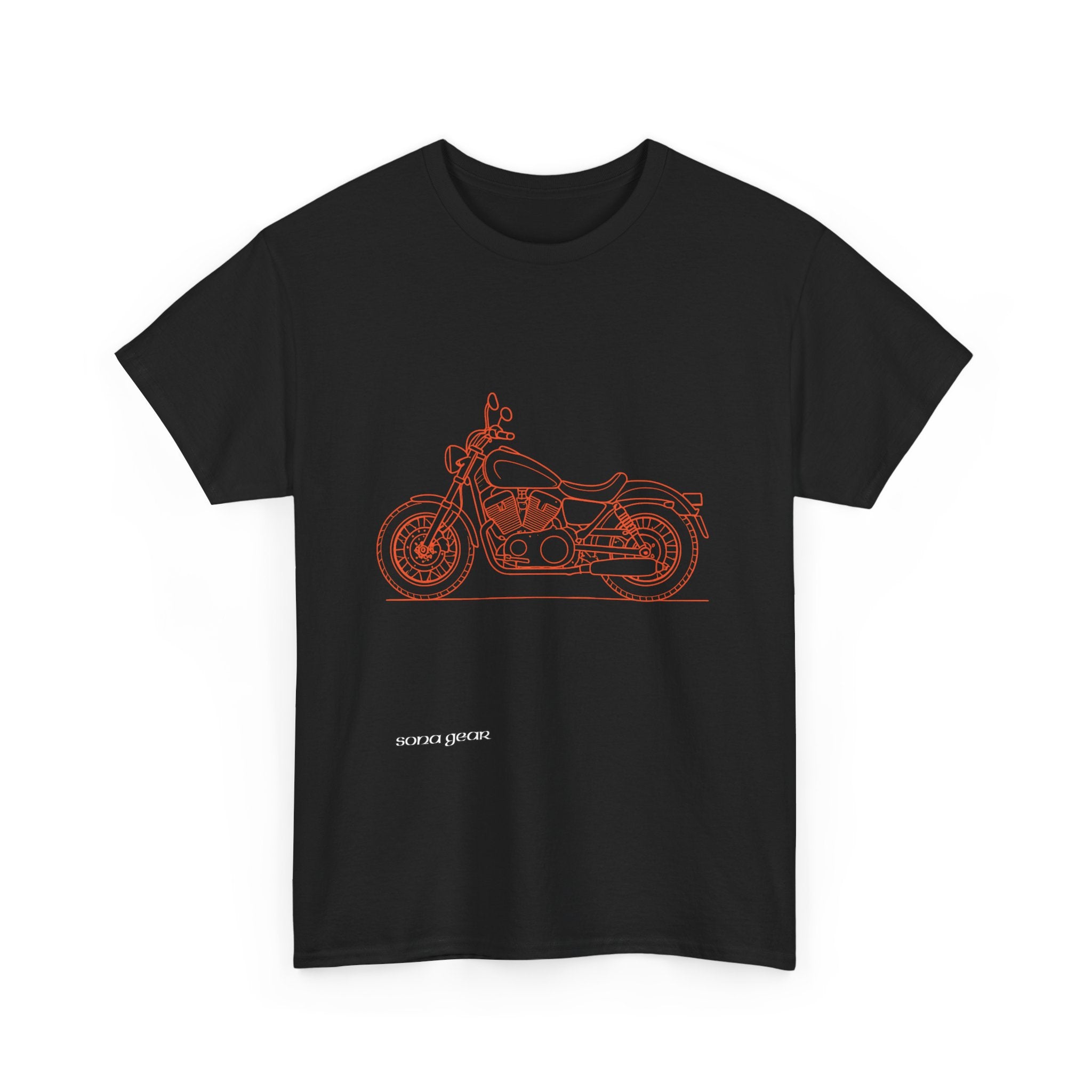 Vintage Motorcycle Doodle - T-Shirt