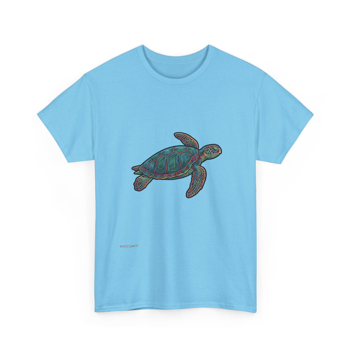 Sea Turtle Illustration Tee | Ocean Conservation, Nautical Graphic Shirt