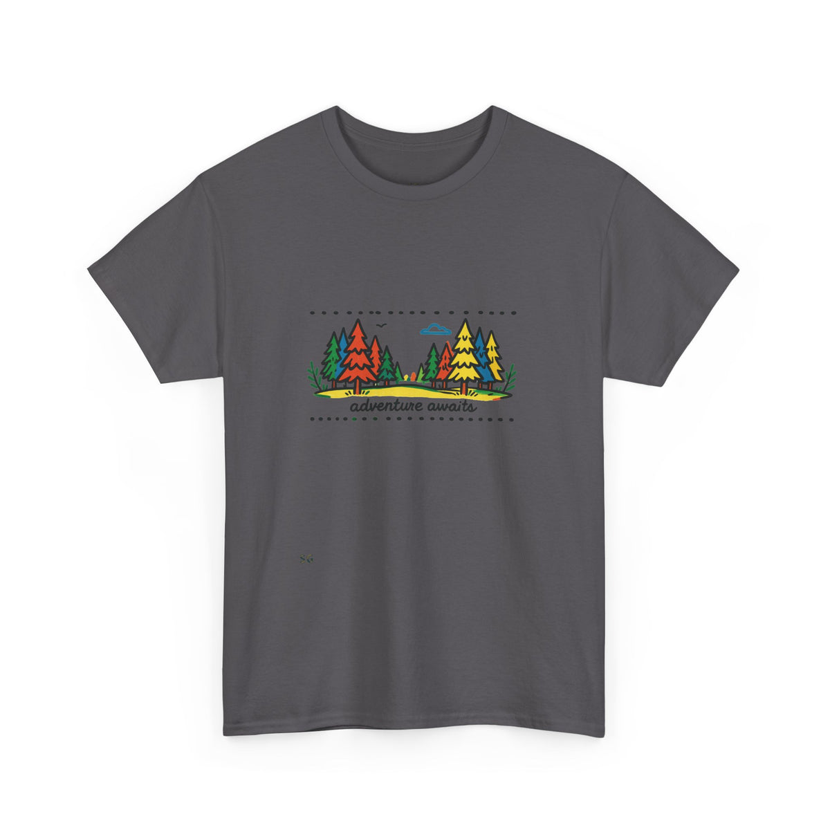 Adventure Awaits Tee — Retro Forest Camping Graphic T‑Shirt