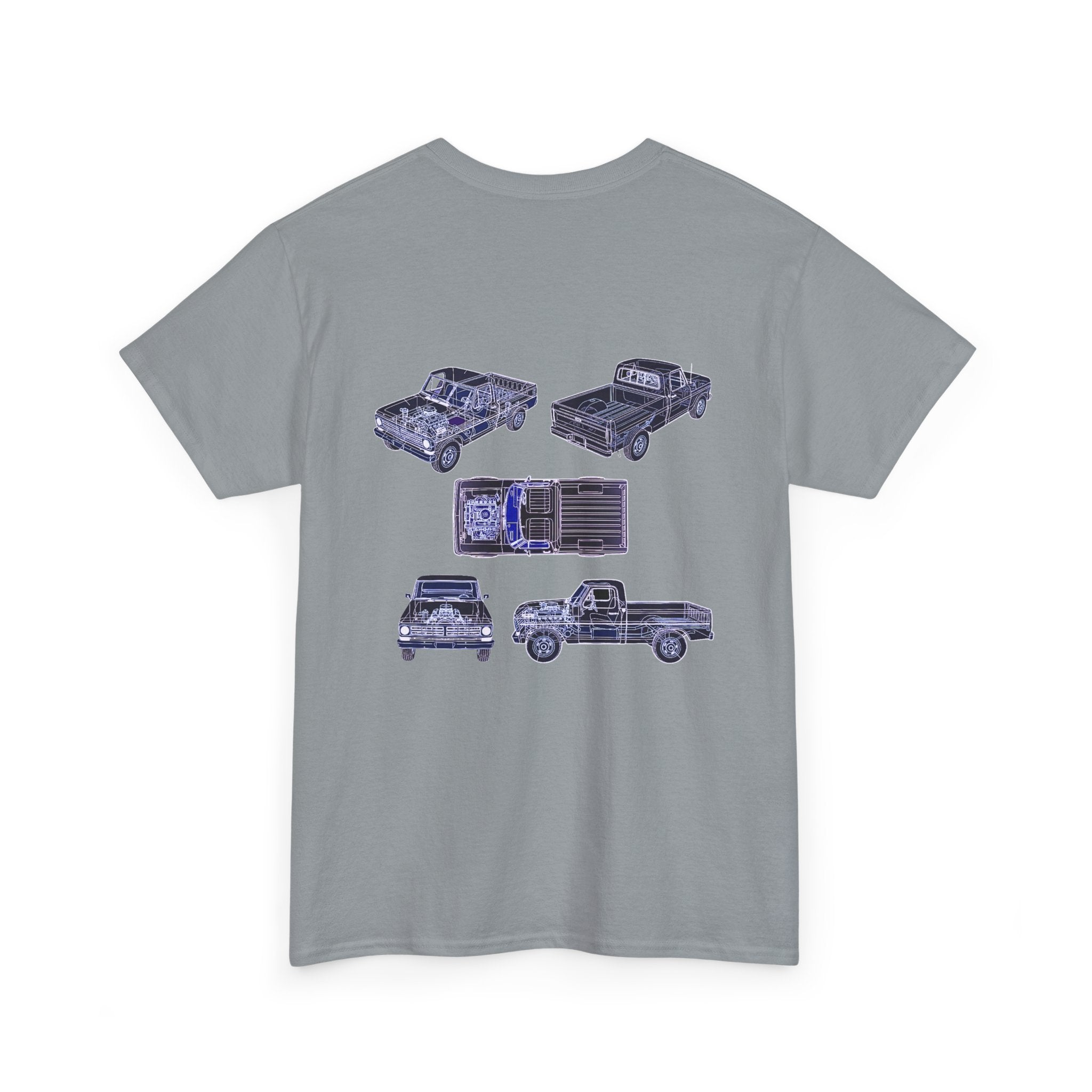 Truck Mechanical Outline - T-Shirt