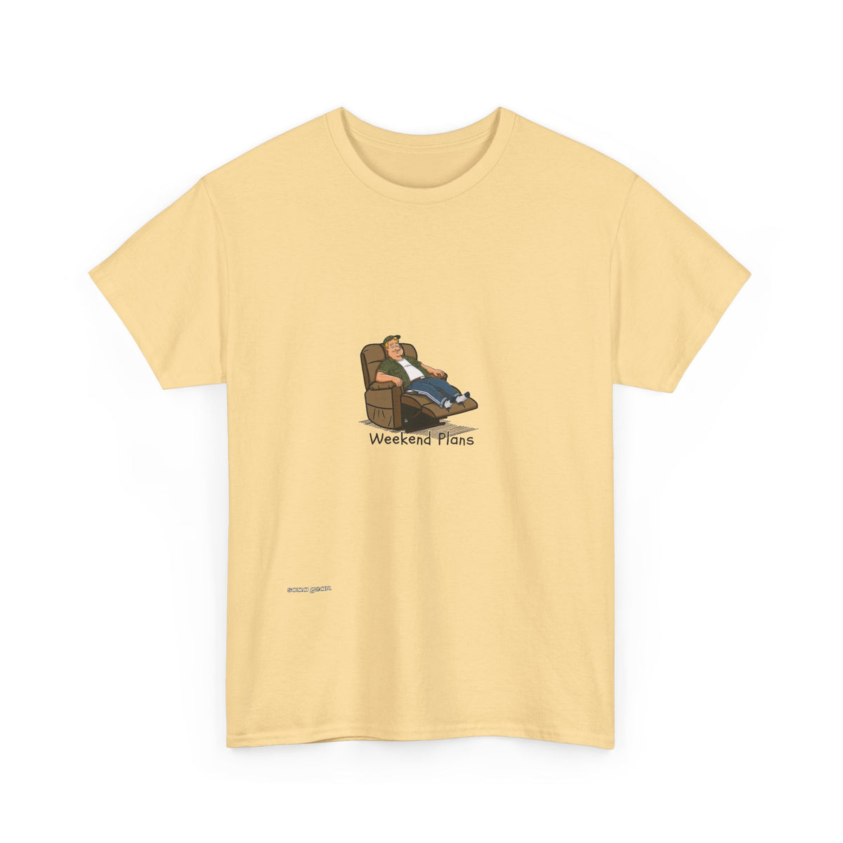 Relaxing Recliner Tee — "Weekend Vibes" Graphic T-Shirt