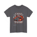 Swap The World hot rod car T-Shirt | flaming vintage race decal