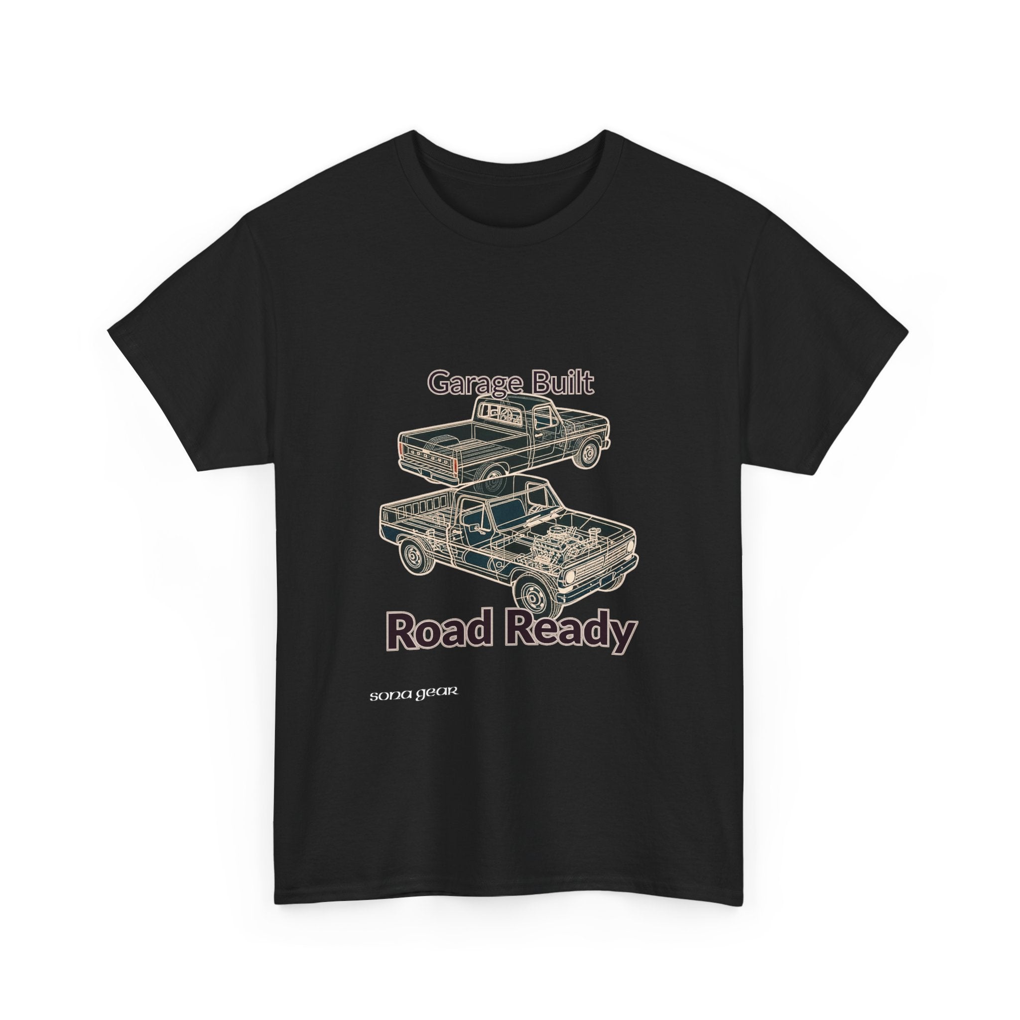 Truck Mechanical Outline 2 - T-Shirt
