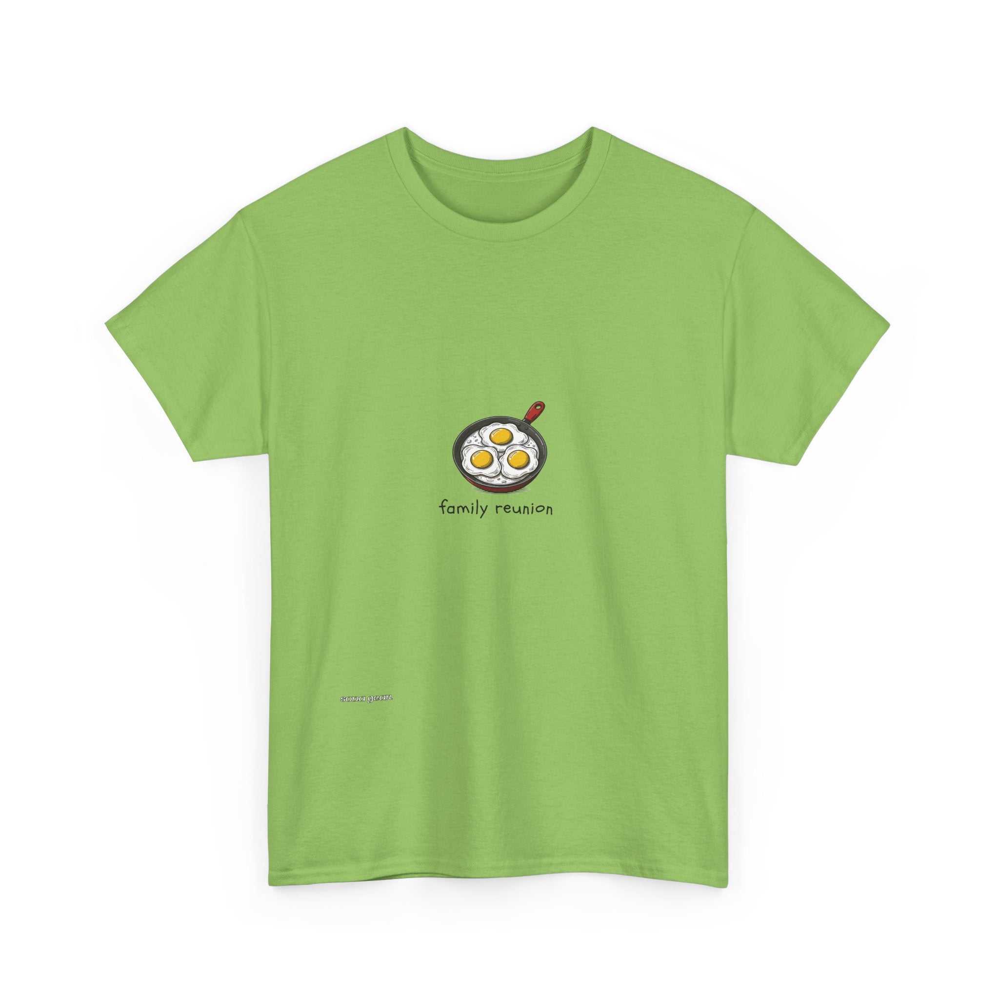 Sunny Side Eggs skillet Illustration T-Shirt | breakfast graphic tee