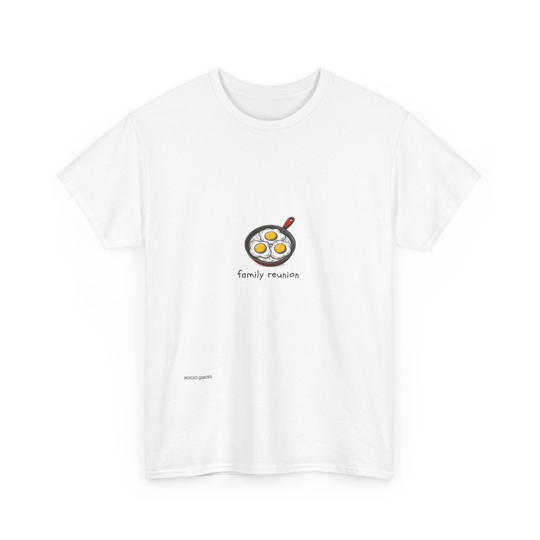 Sunny Side Eggs skillet Illustration T-Shirt | breakfast graphic tee
