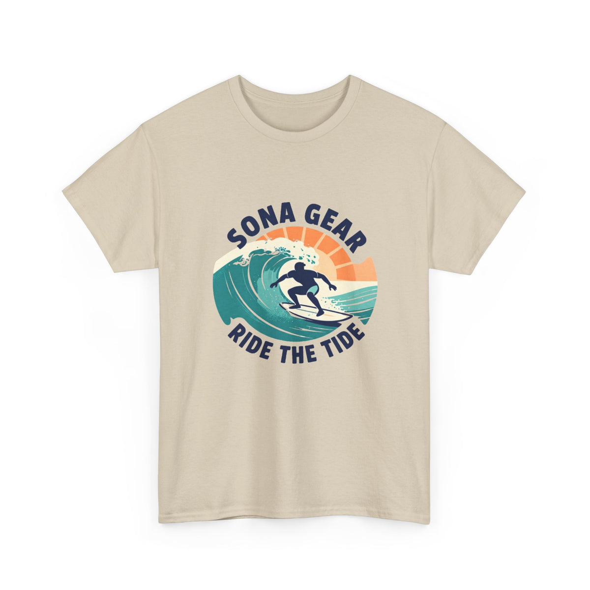 Sona Gear Ride the Tide T-Shirt | Surf Wave Graphic Tee, Beach Vibes
