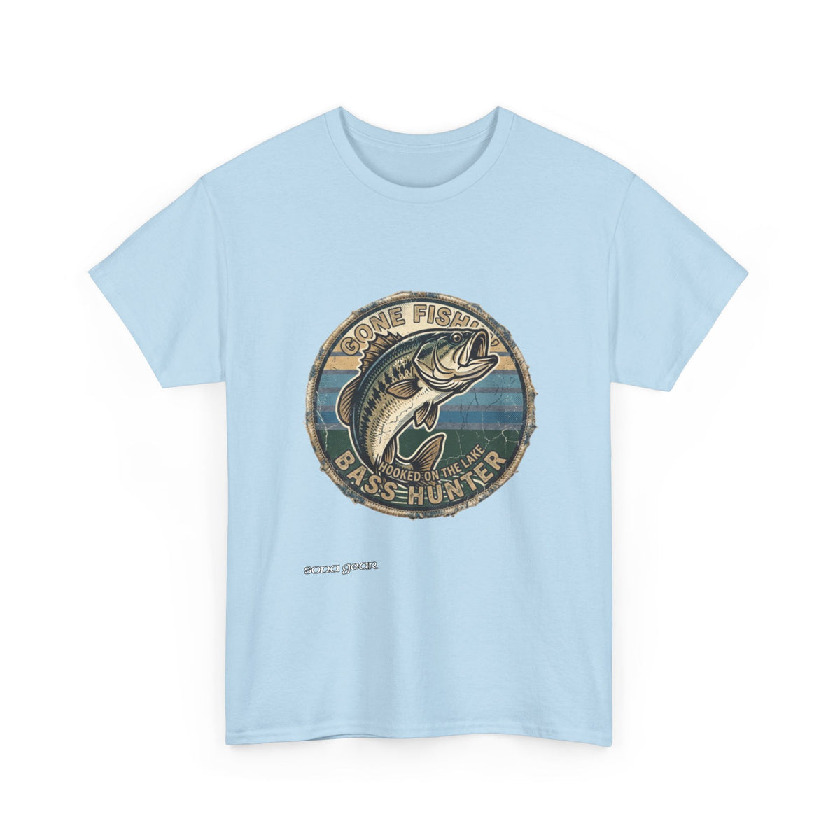 Bass Fisher emblem T-Shirt | Vintage fishing logo tee