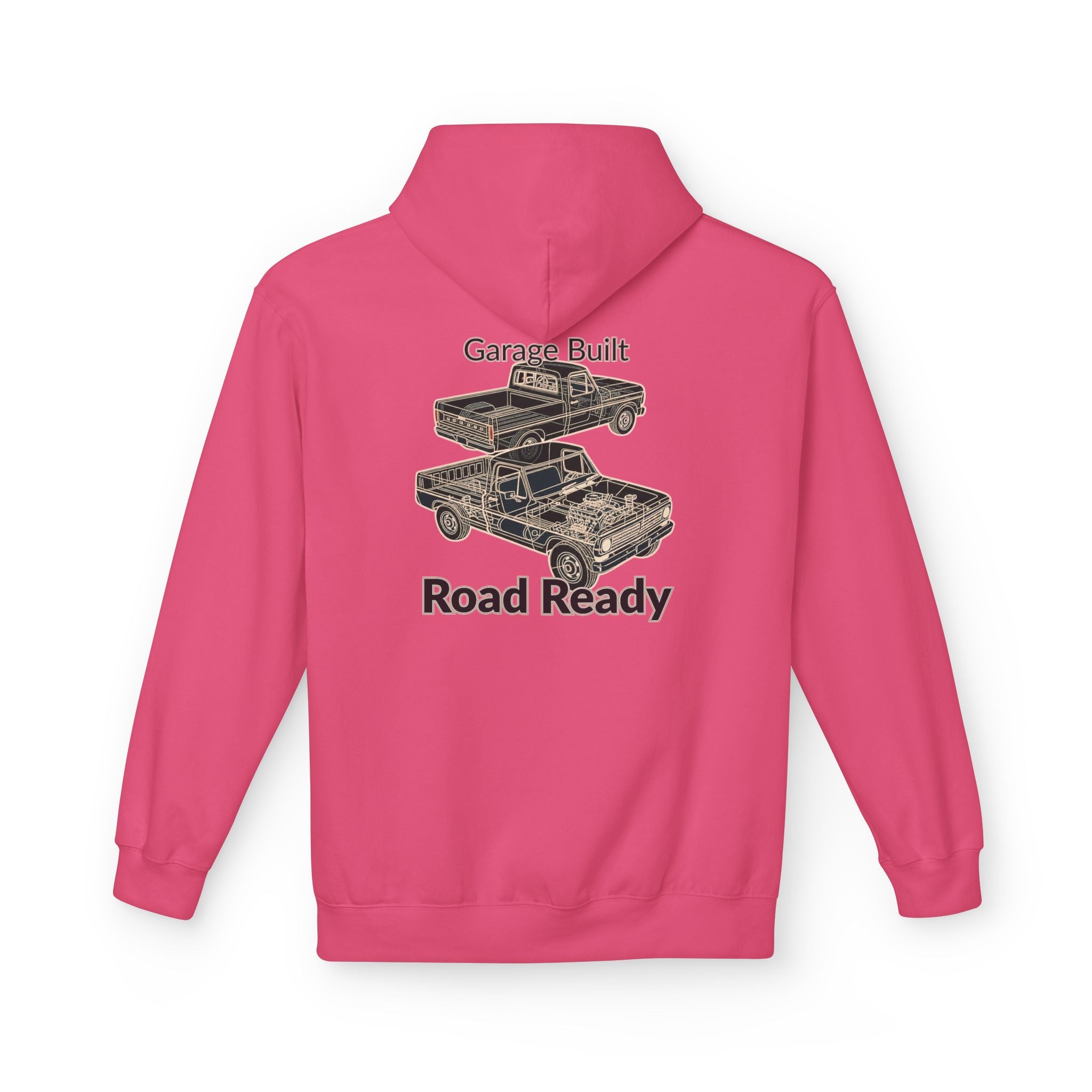 Truck Mechanical Outline 2 - Hoodie