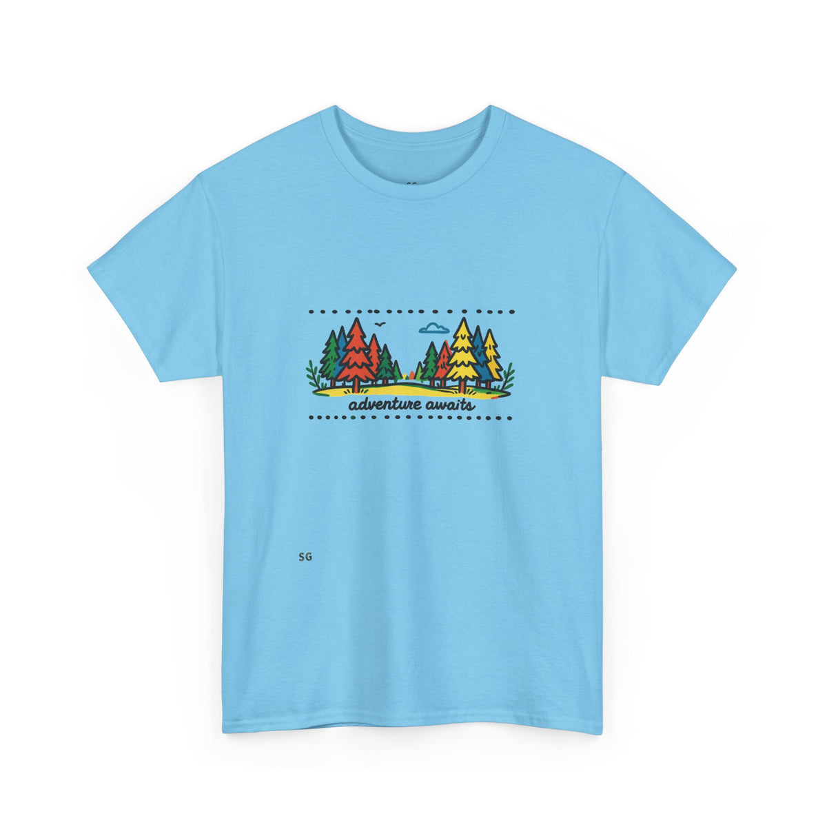 Adventure Awaits Tee — Retro Forest Camping Graphic T‑Shirt