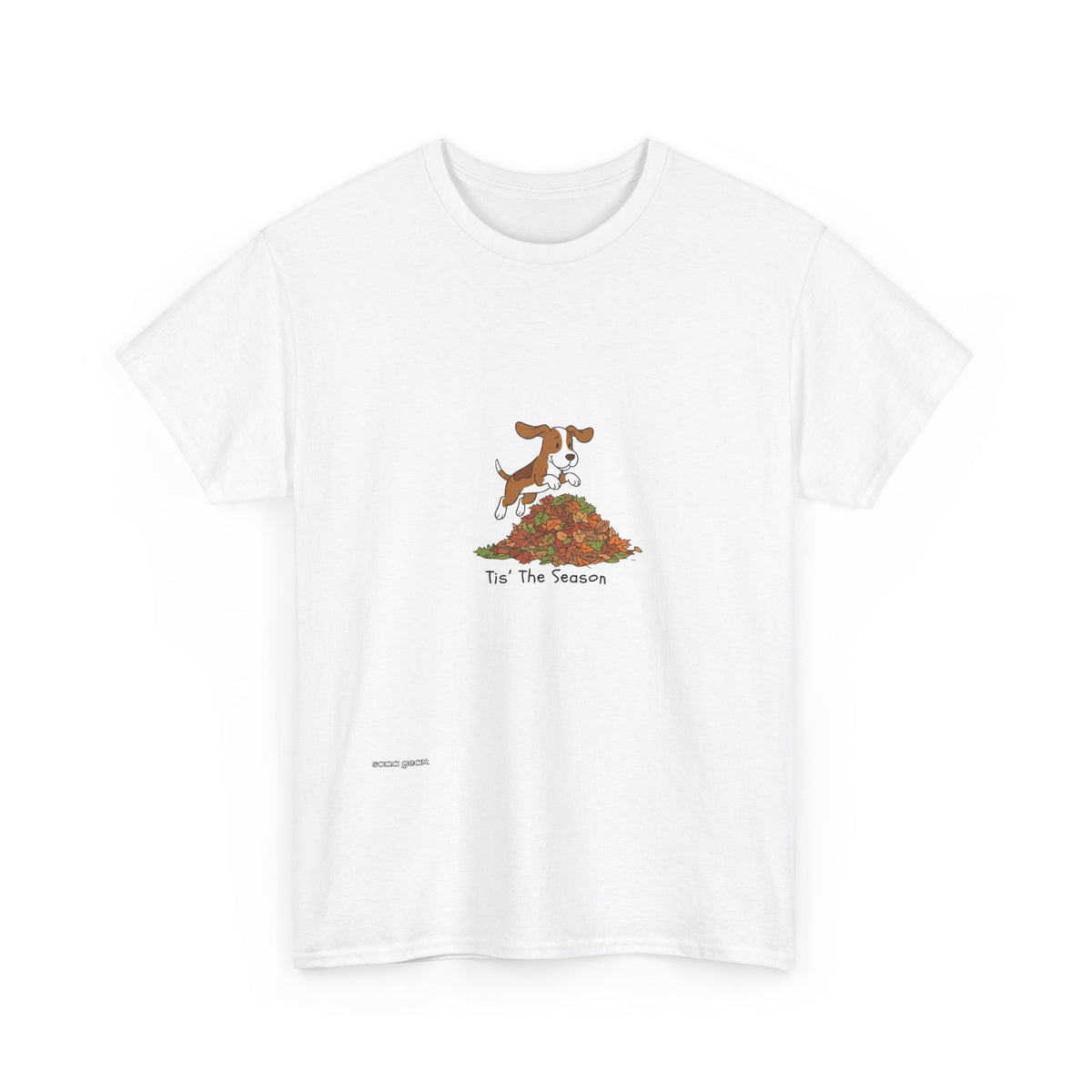 Fall Dog Pile T‑Shirt — "Tis The Season" Autumn Puppy Tee