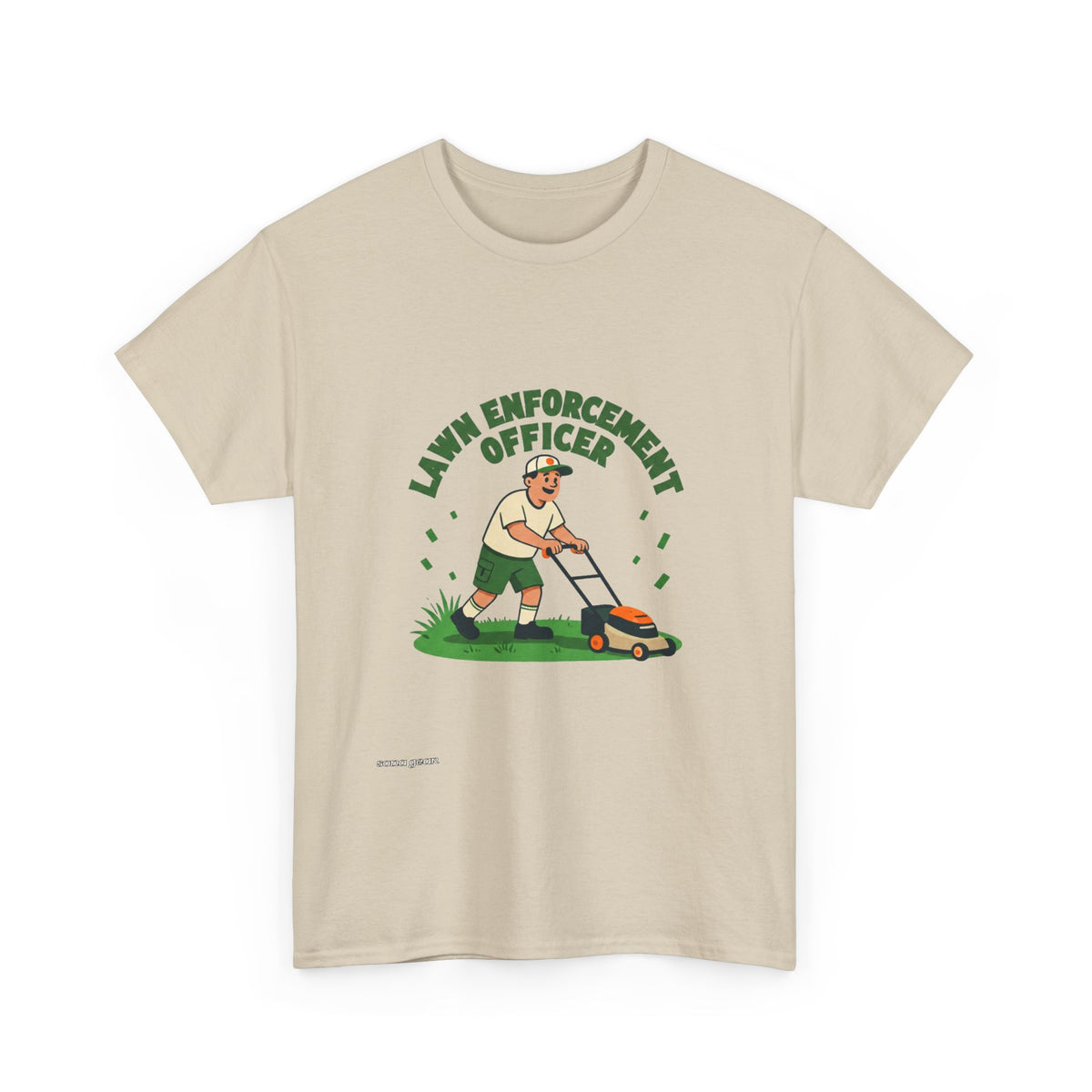 Lawn Enforcement Officer T-Shirt | Lawn Mower Gardening Tee
