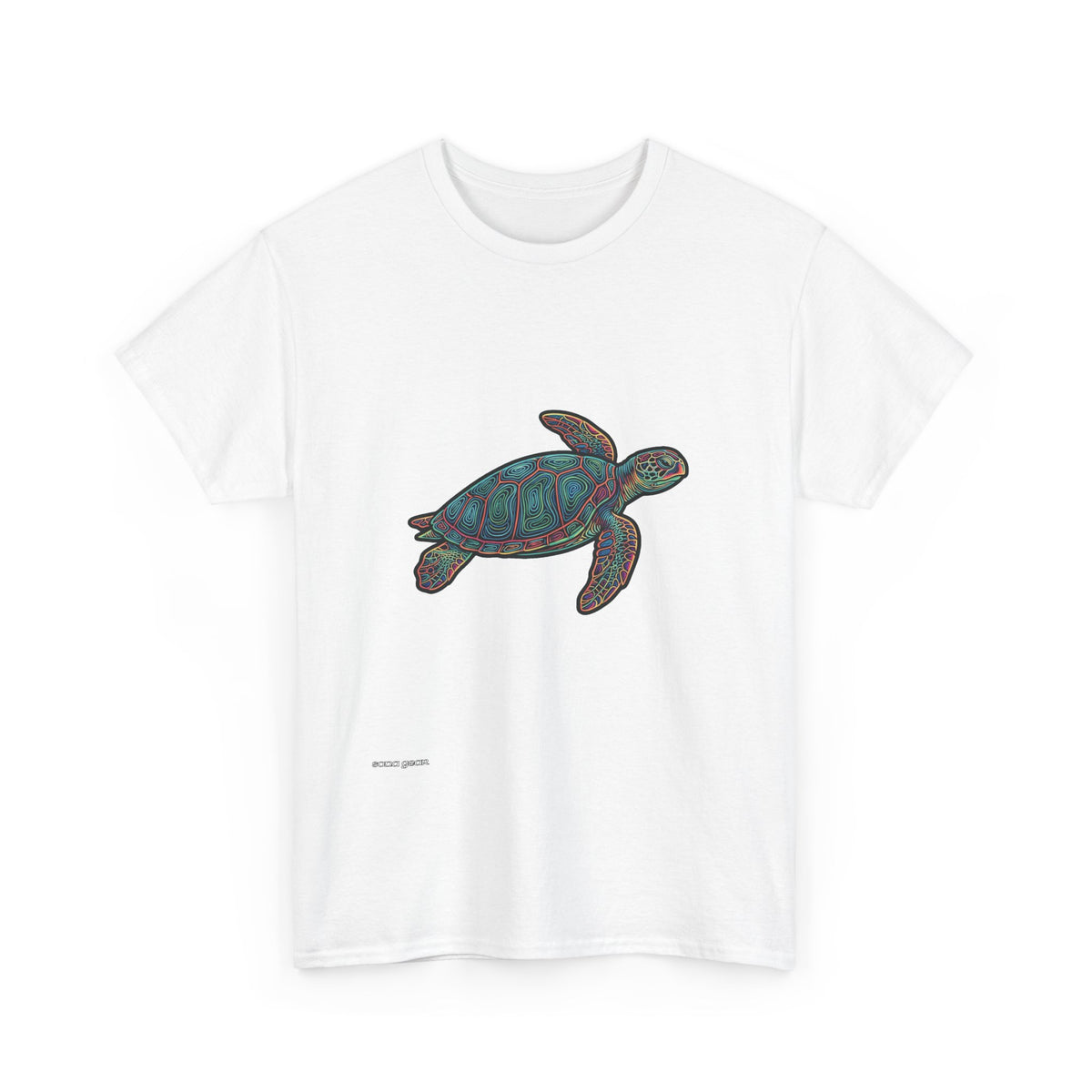 Sea Turtle Illustration Tee | Ocean Conservation, Nautical Graphic Shirt