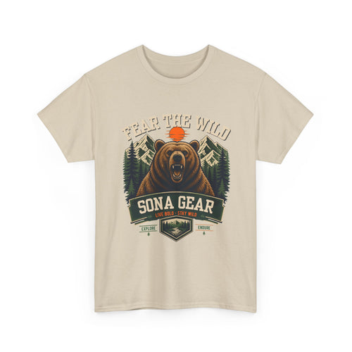 Bear Head Wilderness emblem T-Shirt | Sona Gear outdoor camping adventure
