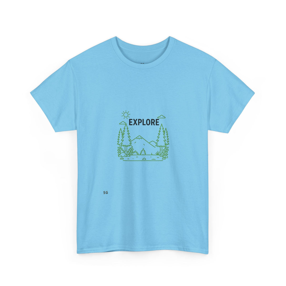 Explore Nature Graphic Tee — Outdoor Adventure Mountains & Trees