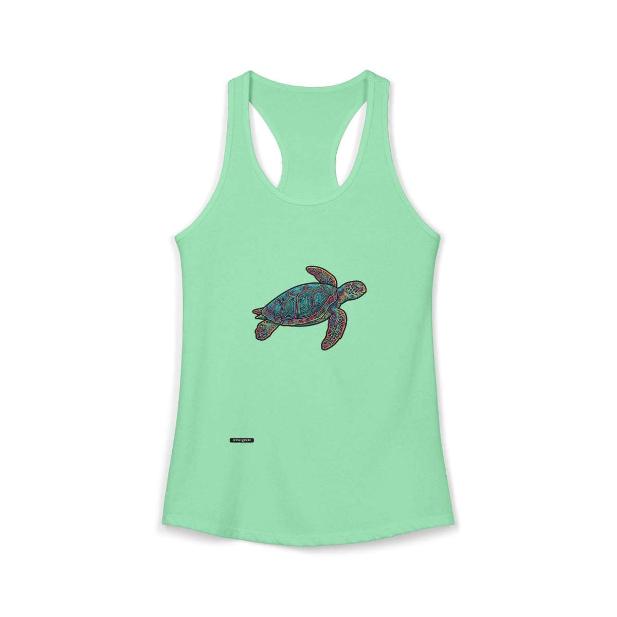 Colorful Sea Turtle - Women's Ideal Racerback Tank