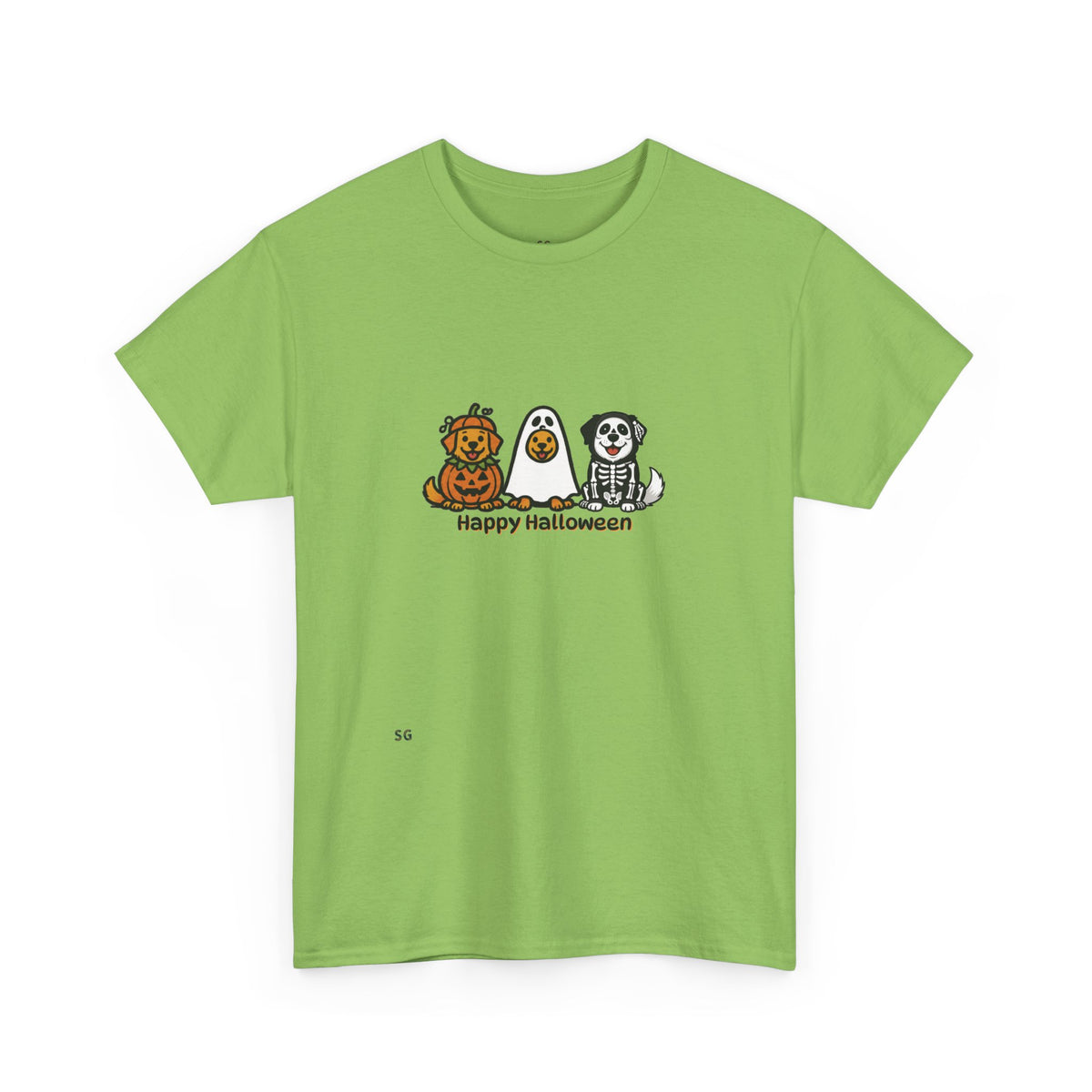 Halloween Puppy Trio T-Shirt | Cute Dog Pumpkin Ghost Costume