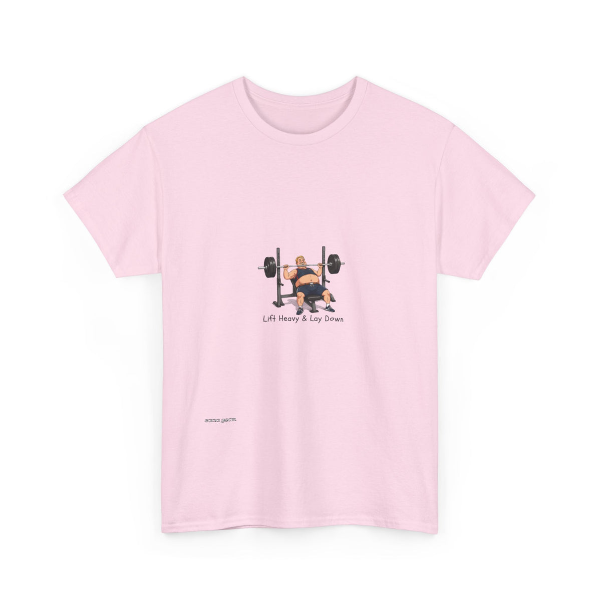 Workout Bear T-Shirt — "Lift Heavy & Lay Down" Gym Tee
