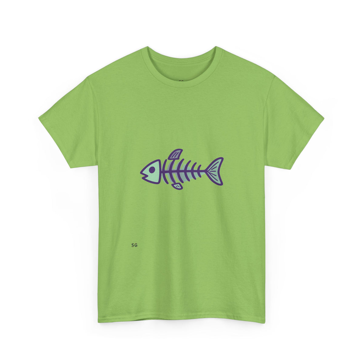 Fishbone Graphic Tee — Nautical Skeleton Fish T-Shirt
