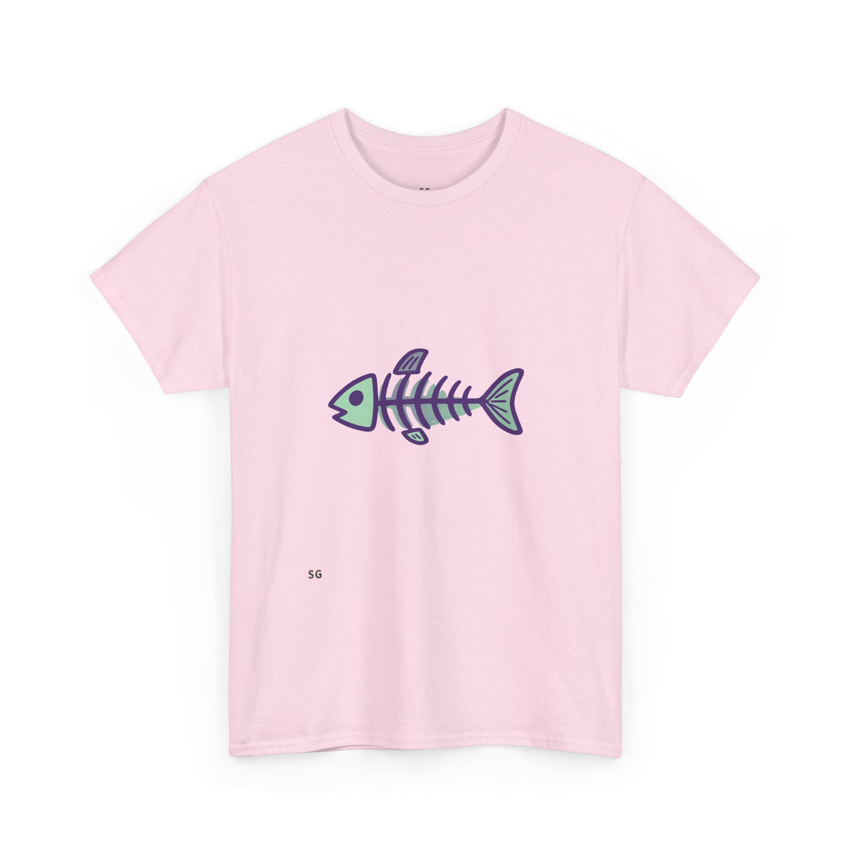 Fishbone Graphic Tee — Nautical Skeleton Fish T-Shirt