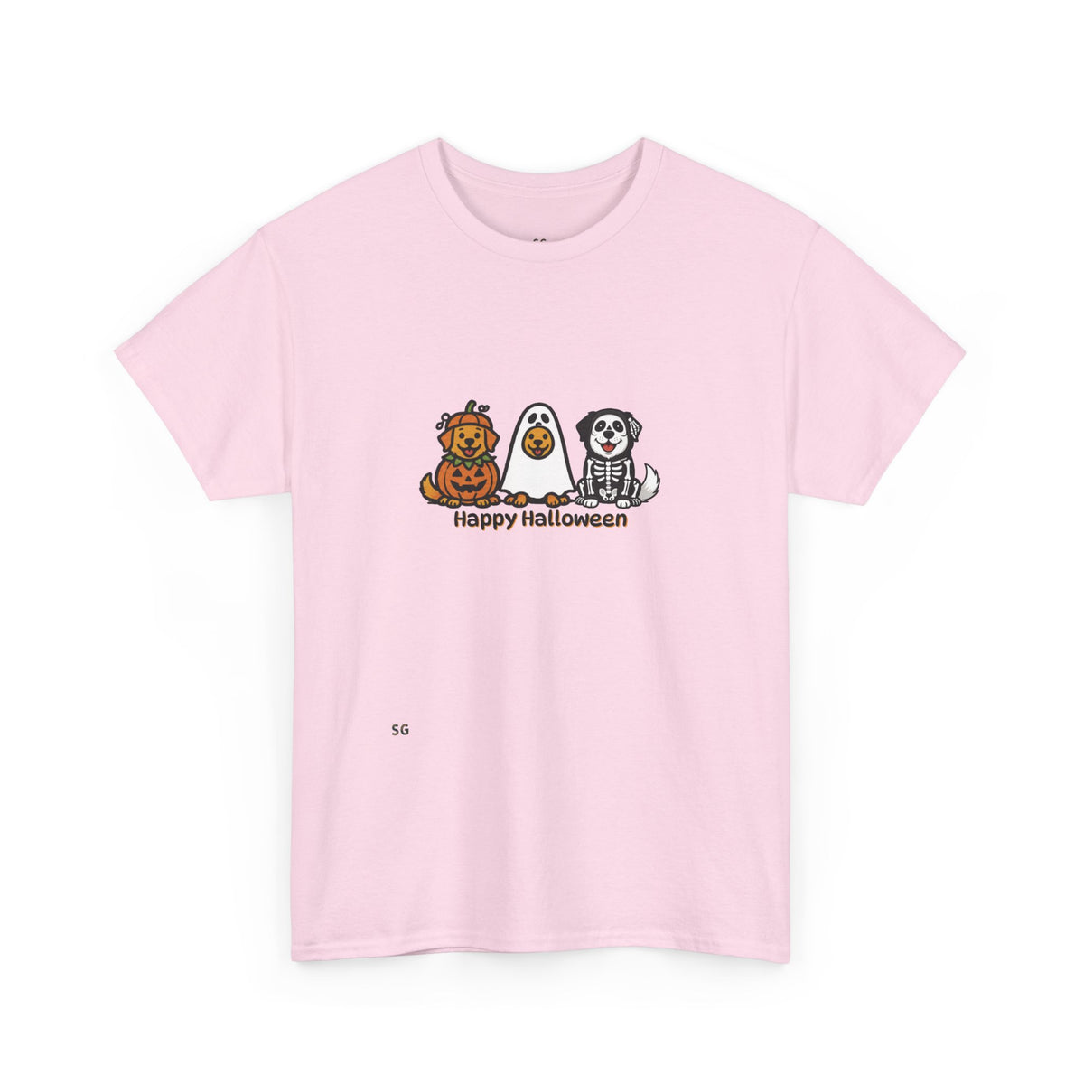 Halloween Puppy Trio T-Shirt | Cute Dog Pumpkin Ghost Costume