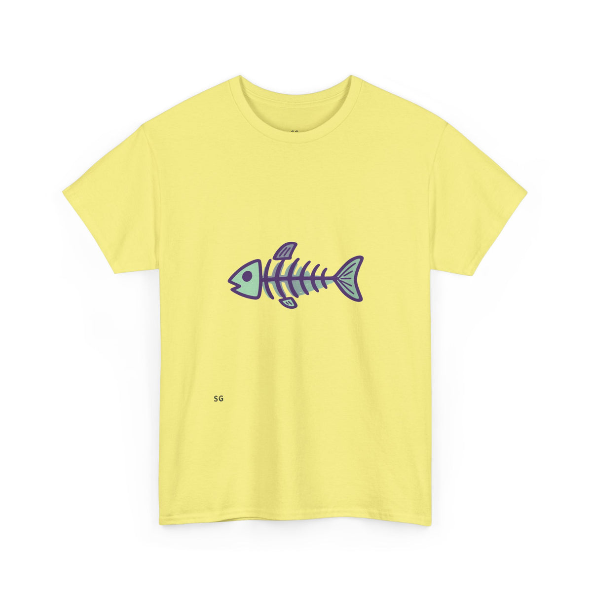 Fishbone Graphic Tee — Nautical Skeleton Fish T-Shirt