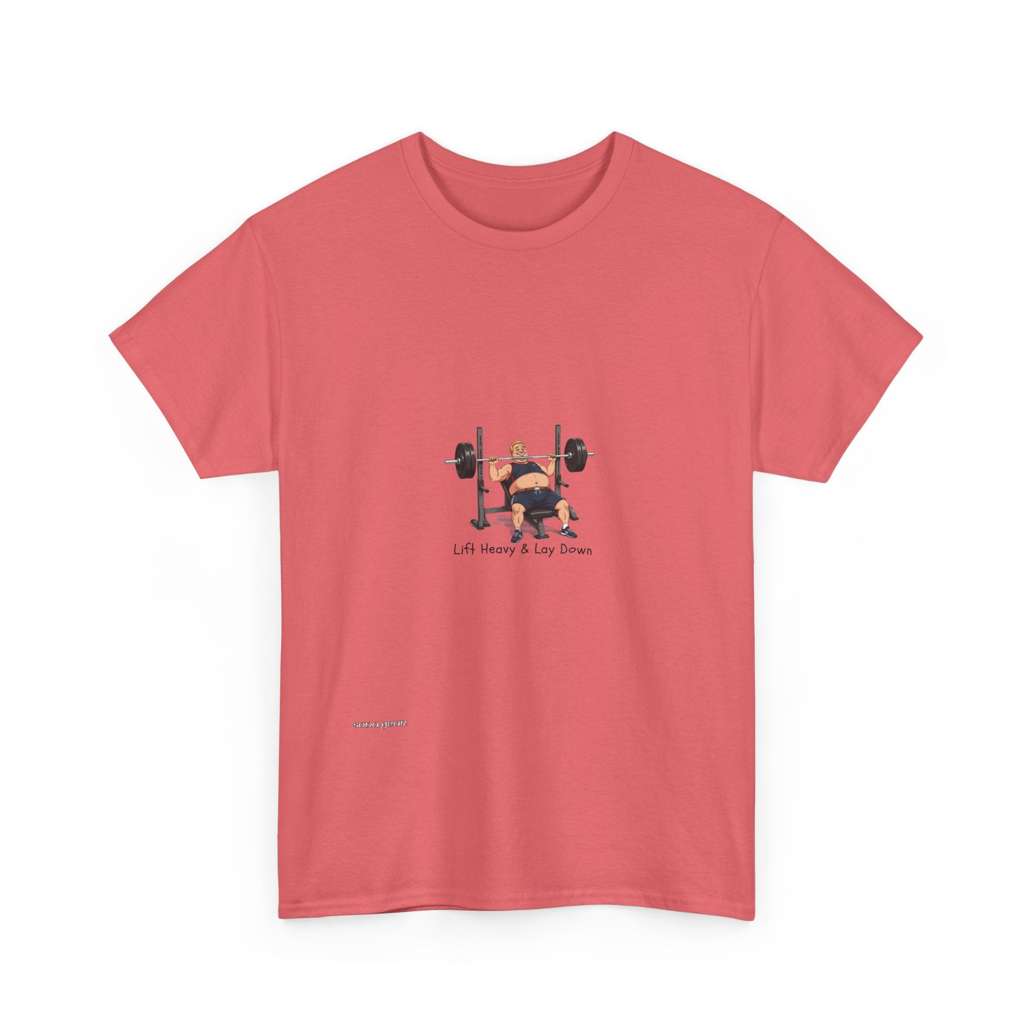 Workout Bear T-Shirt — "Lift Heavy & Lay Down" Gym Tee